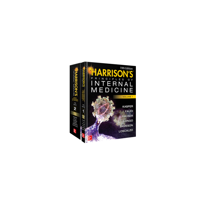 Harrison's Principles of Internal Medicine, 19/ed. Voll. 1-2  Kasper Dennis L.; Fauci Anthony S.; Hauser Stephen L.; Longo Dan L.; Jameson J. Larry; Loscalzo Joseph  McGraw-Hill Companies  9780071802154