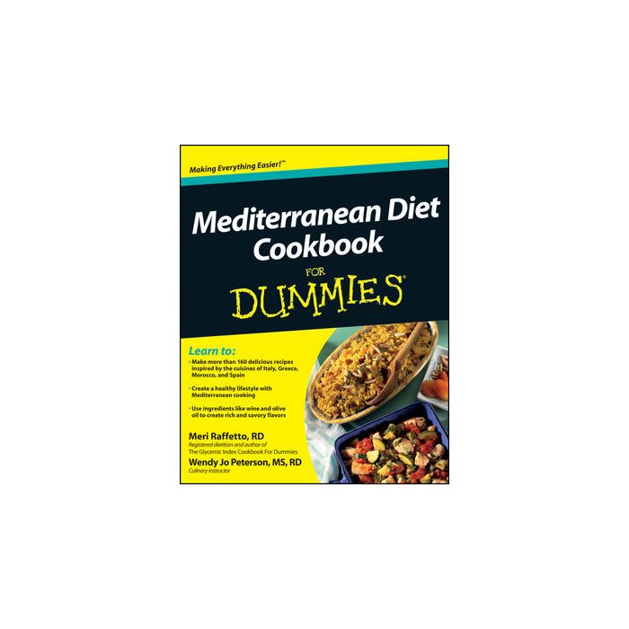 Mediterranean Diet Cookbook For Dummies  Raffetto Meri; Peterson Wendy Jo  Wiley - Blackwell  9781118067789