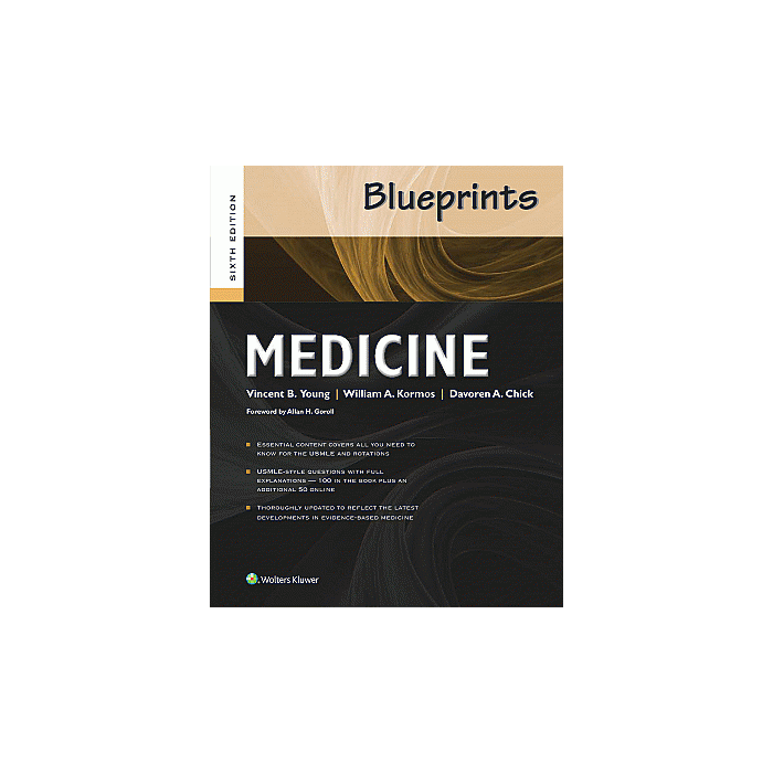 Blueprints Medicine, 6ed.  Young Vincent; Chick Davoren; Goroll Allan H.; Komos William  LIPPINCOTT Williams and Wilkins  9781469864150