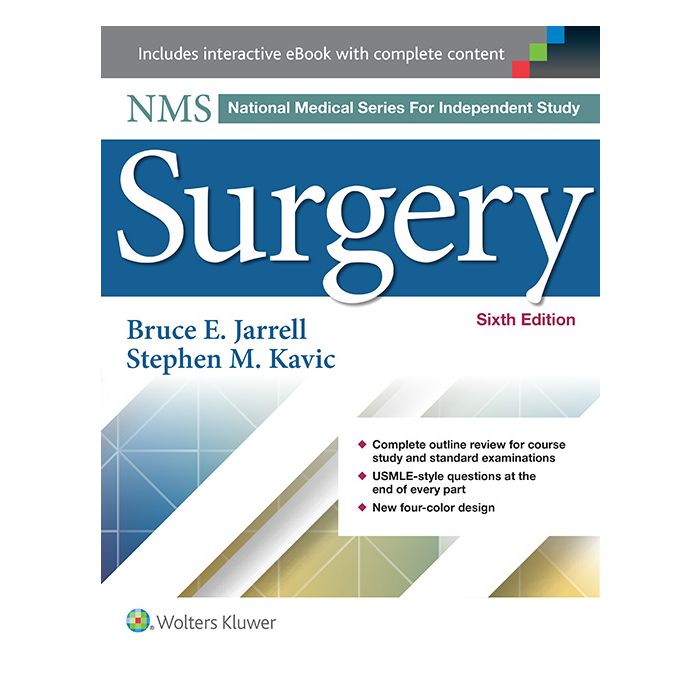 NMS Surgery, 6ed.  Jarrell  LIPPINCOTT Williams and Wilkins  9781608315840 NMS Surgery, 6ed.  Jarrell  LIPPINCOTT Williams and Wilkins  9781608315840