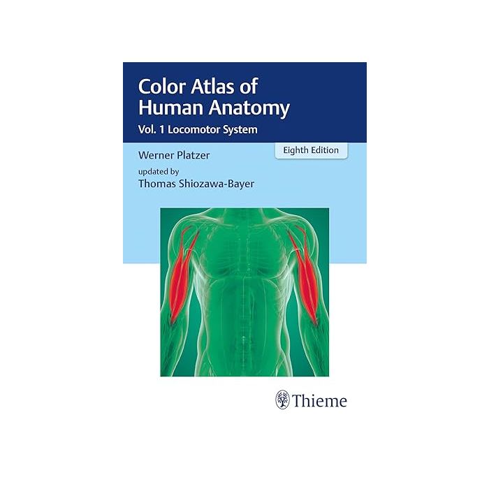 Color Atlas of Human Anatomy Vol. 1: Locomotor System, 8/ed.  Platzer Werner  Thieme Medical Publishers 9783132424432