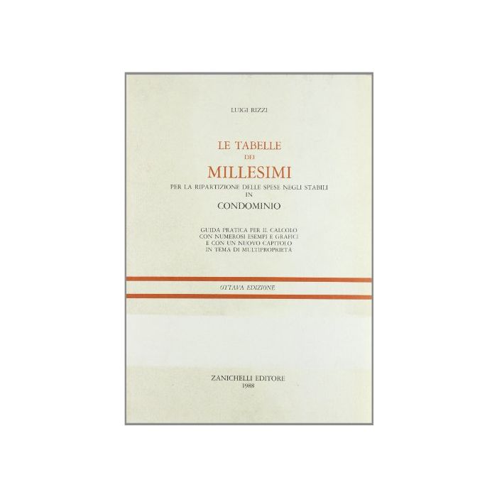 Le Tabelle Dei Millesimi  Le Tabelle Dei Millesimi