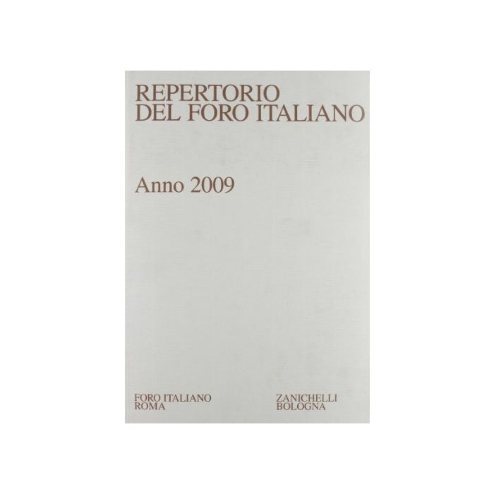 Repertorio Foro Italiano 2009