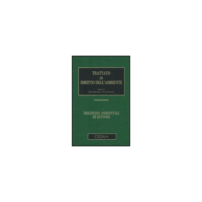 Trattato Di Diritto Dell'ambiente Discipline Ambientali Di Settore -  - Cedam - 9788813324513