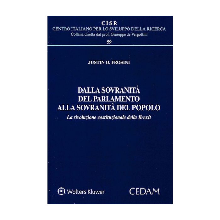 JUSTIN FROSINI DALLA SOVRANITA DEL PARLAMENTO ALLA SOVRANITA DEL POPOLO CEDAM