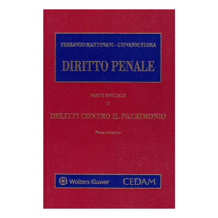 Mantovani Diritto penale parte speciale delitti contro il patrimonio 2024 cedam