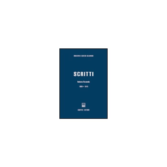Scritti 1939-1948 - Giannini Massimo S. - Giuffre' - 9788814091957