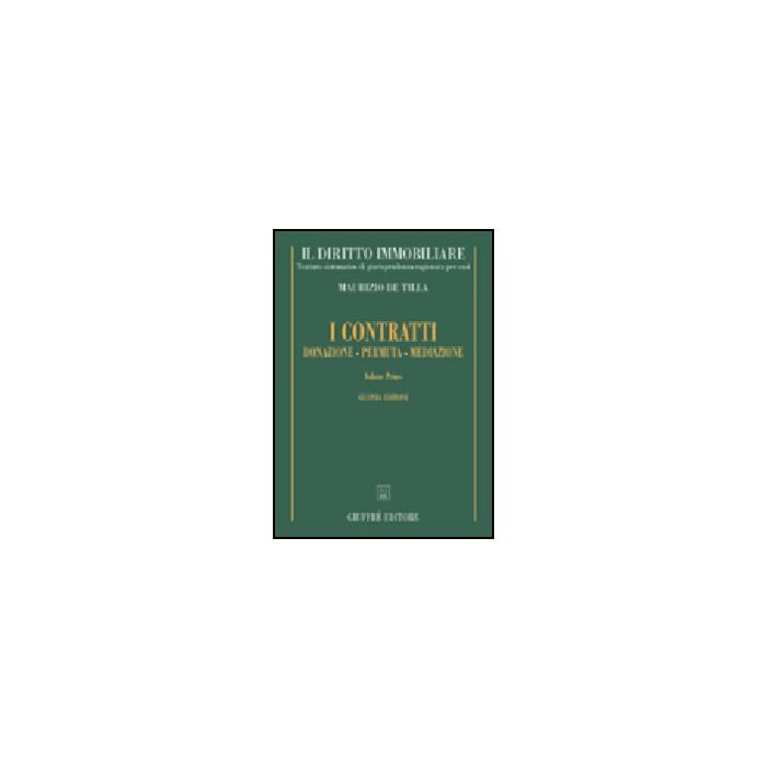 Diritto Immobiliare. Trattato Sistematico Di Giurisprudenza Ragionata Per Casi - De Tilla Maurizio - Giuffre' - 9788814110207 Diritto Immobiliare. Trattato Sistematico Di Giurisprudenza Ragionata Per Casi - De Tilla Maurizio - Giuffre' - 9788814110207