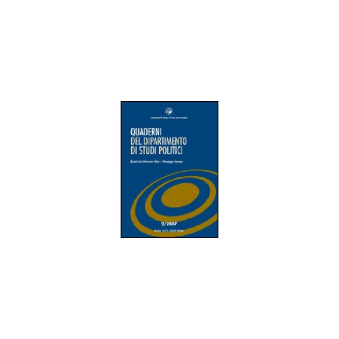 Quaderni Del Dipartimento Di Studi Politici (2007) - Aleo S. ; Barone G. - Giuffre' - 9788814134777 Quaderni Del Dipartimento Di Studi Politici (2007) - Aleo S. ; Barone G. - Giuffre' - 9788814134777