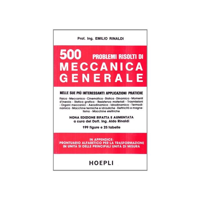 Cinquecento Problemi Risolti Di Meccanica Generale Cinquecento Problemi Risolti Di Meccanica Generale
