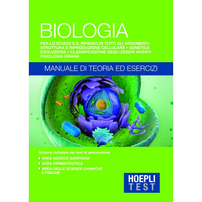 Hoepli Test. Biologia. Manuale di teoria ed esercizi  AA.VV.  Hoepli  9788820370688