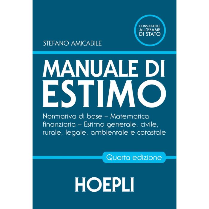 Manuale Di Estimo Per Gli Ist. Tecnici Per Geometri Catastale HOEPLI Manuale Di Estimo Per Gli Ist. Tecnici Per Geometri Catastale HOEPLI