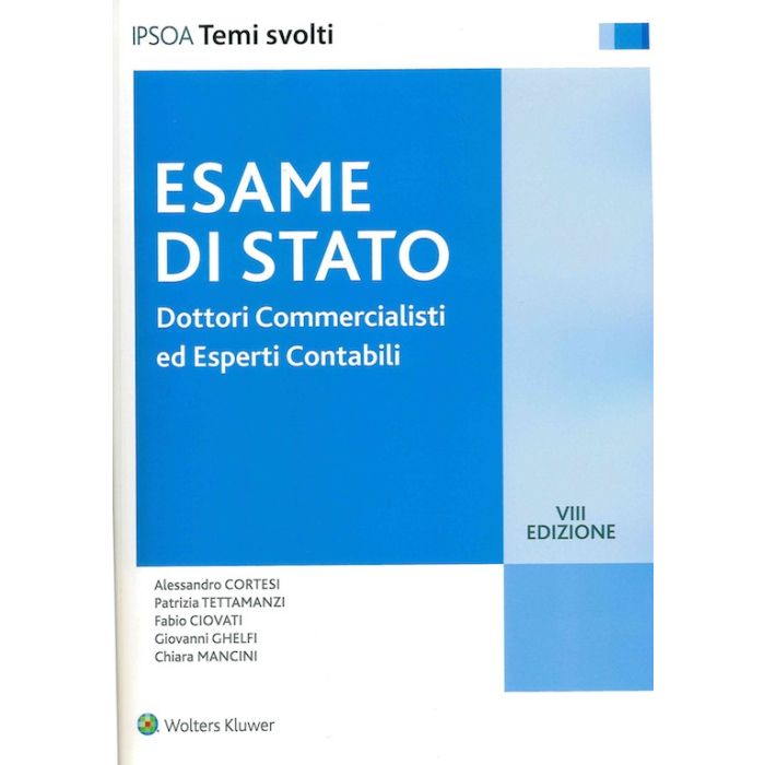 Esame di stato dottori commercialisti ed esperti contabili 2021 libro ipsoa Esame di stato dottori commercialisti ed esperti contabili 2021 libro ipsoa