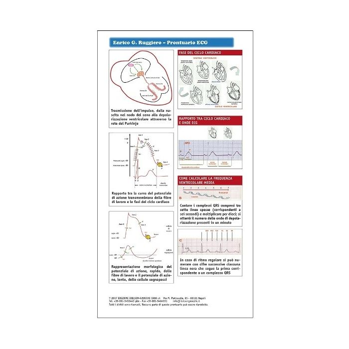 Pocket Card Prontuario ecg italiano idelson gnocchi