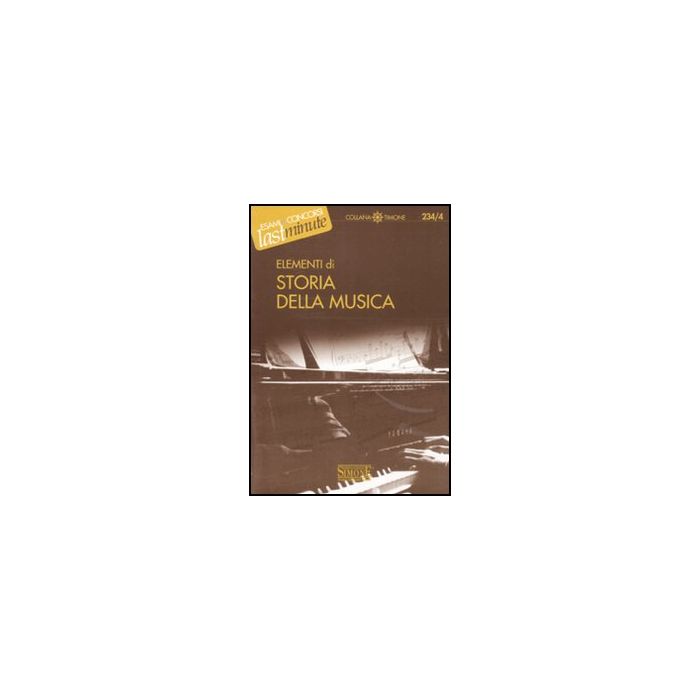 Elementi Di Storia Della Musica -  - Simone - 9788824431033