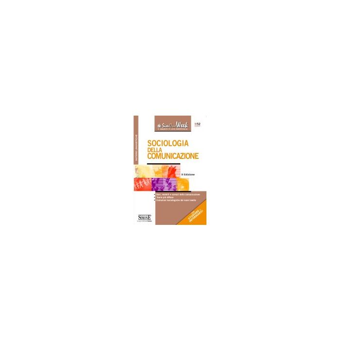 Sociologia Della Comunicazione -  - Simone - 9788824439800