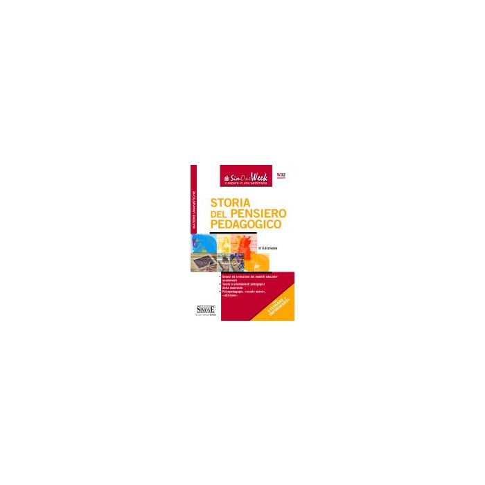 Storia Del Pensiero Pedagogico -  - Simone - 9788824439893