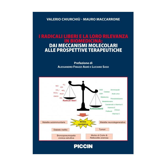 I Radicali liberi e la loro rilevanza in biomedicina. Dai meccanismi molecolari alle prospettive terapeutiche Chiurchiù Valerio; Maccarrone Mauro Piccin Editore 9788829927487 I Radicali liberi e la loro rilevanza in biomedicina. Dai meccanismi molecolari alle prospettive terapeutiche Chiurchiù Valerio; Maccarrone Mauro Piccin Editore 9788829927487