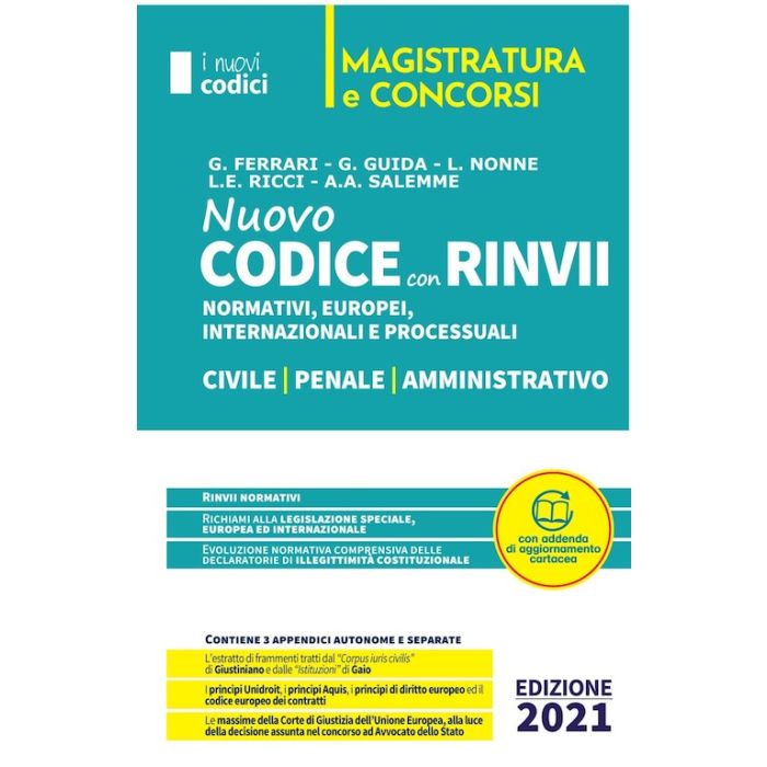 Nuovo Codice dei rinvii 2021 garofoli neldiritto