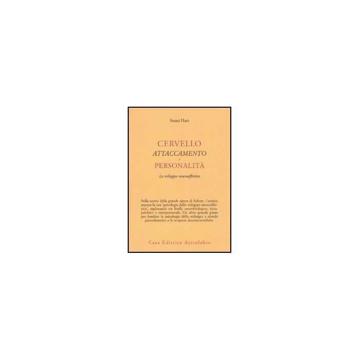 Cervello, Attaccamento, Personalita. Lo Sviluppo Neuroaffettivo - Hart Susan - Astrolabio - 9788834016015 Cervello, Attaccamento, Personalita. Lo Sviluppo Neuroaffettivo - Hart Susan - Astrolabio - 9788834016015