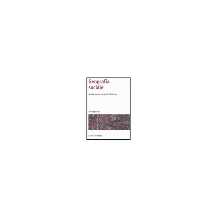 Geografia Sociale Geografia Sociale