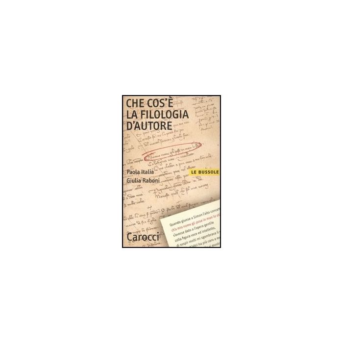 Che Cos'e' La Filologia D'autore