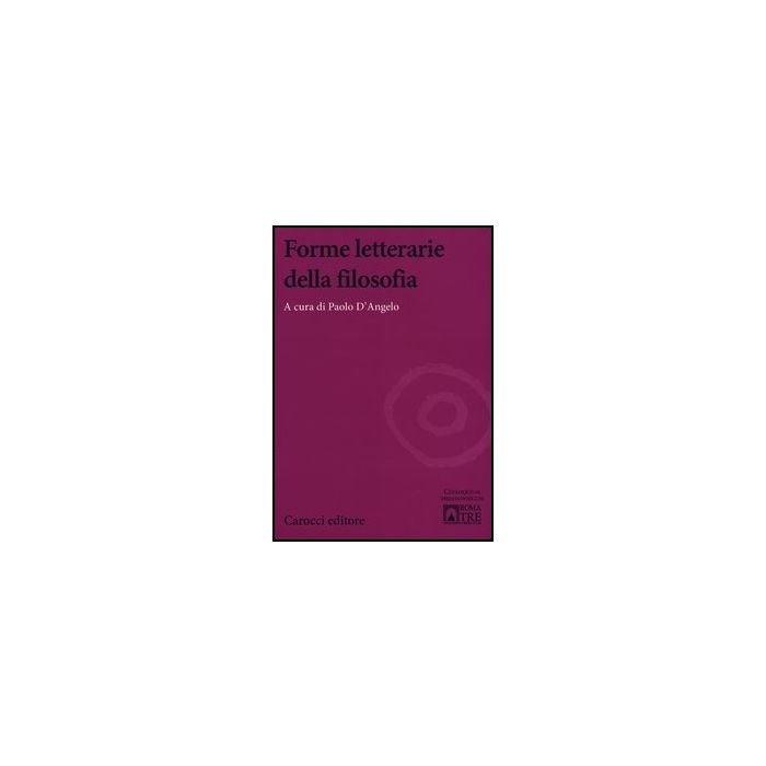 Forme Letterarie Della Filosofia