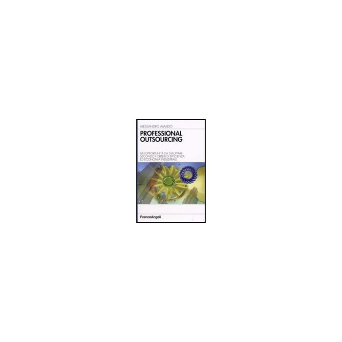 Professional Outsourcing. Un'opportunita' Da Sviluppare Secondo I Criteri Di Efficienza Ed Economia Industriale - Amadio Alessandro - Franco Angeli - 9788846489524