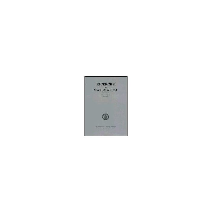 Ricerche Di Matematica (1999) -  - Aracne - 9788854805385 Ricerche Di Matematica (1999) -  - Aracne - 9788854805385