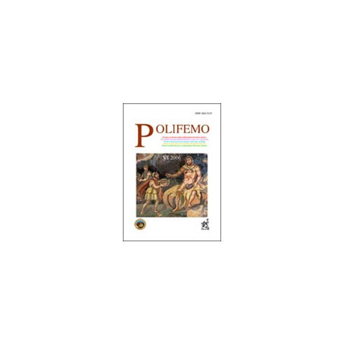 Polifemo. Rivista Di Storia Delle Religioni E Storia Antica (2006) -  - Aracne - 9788854810280