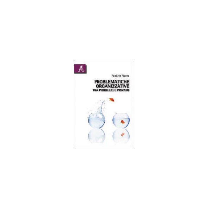 Problematiche Organizzative Tra Pubblico E Privato - Fierro Paolino - Aracne - 9788854830653 Problematiche Organizzative Tra Pubblico E Privato - Fierro Paolino - Aracne - 9788854830653