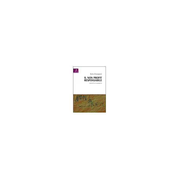 Il Non Profit Responsabile. Socialita' Ed Economicita'  - Giusepponi Katia - Aracne - 9788854834767