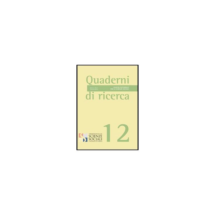 Analisi Fattoriale Per Le Scienze Sociali - Albano Roberto; Molino Daniela - Aracne - 9788854843998