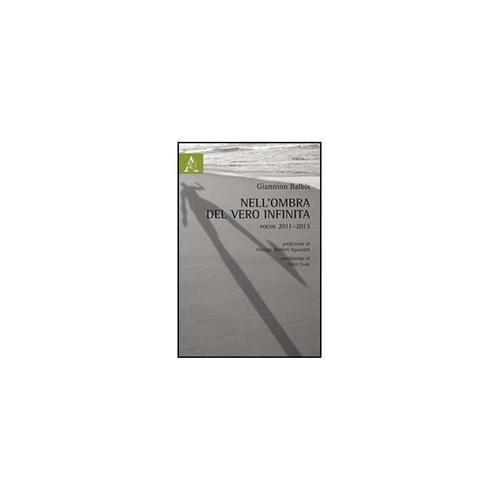 Nell'ombra Del Vero Infinta. Poesie (2011-2013) - Balbis Giannino - Aracne - 9788854869776