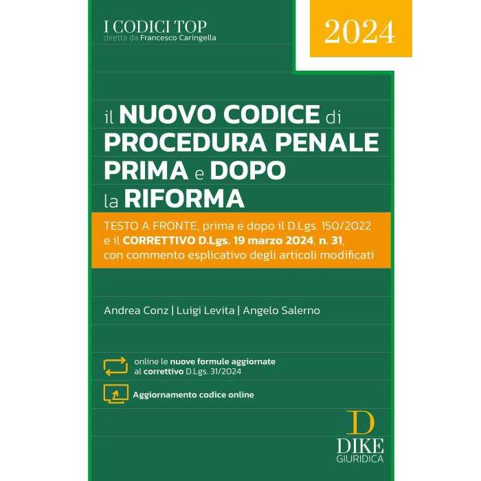 Codice di Procedura penale prima e dopo la riforma 2024
