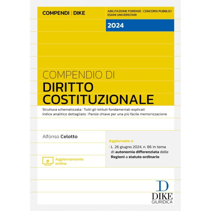 compendio di diritto costituzionale 2024 esame avvocato dike edizioni compendio di diritto costituzionale 2024 esame avvocato dike edizioni