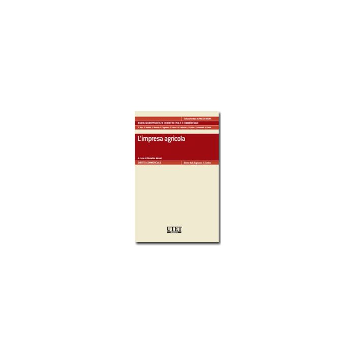 L' Impresa Agricola  - Alessi R.  - Utet Giuridica - 9788859806509