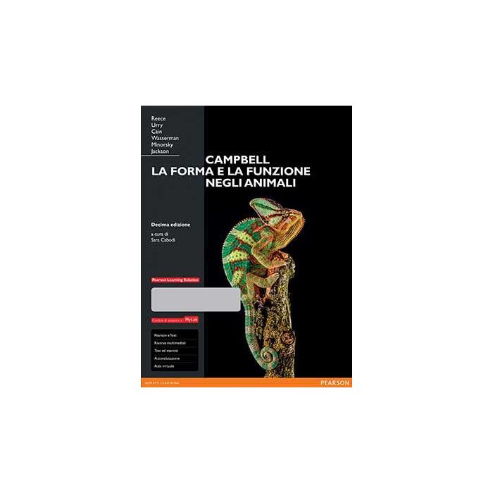 Campbell. La forma e la funzione negli animali, 10/Ed. Con MyLab + Pearson eText Reece Jane B.; Urry Lisa A.; Cain Michael L.; Wasserman Steven A. Pearson Education Italia 9788865189344 Campbell. La forma e la funzione negli animali, 10/Ed. Con MyLab + Pearson eText Reece Jane B.; Urry Lisa A.; Cain Michael L.; Wasserman Steven A. Pearson Education Italia 9788865189344