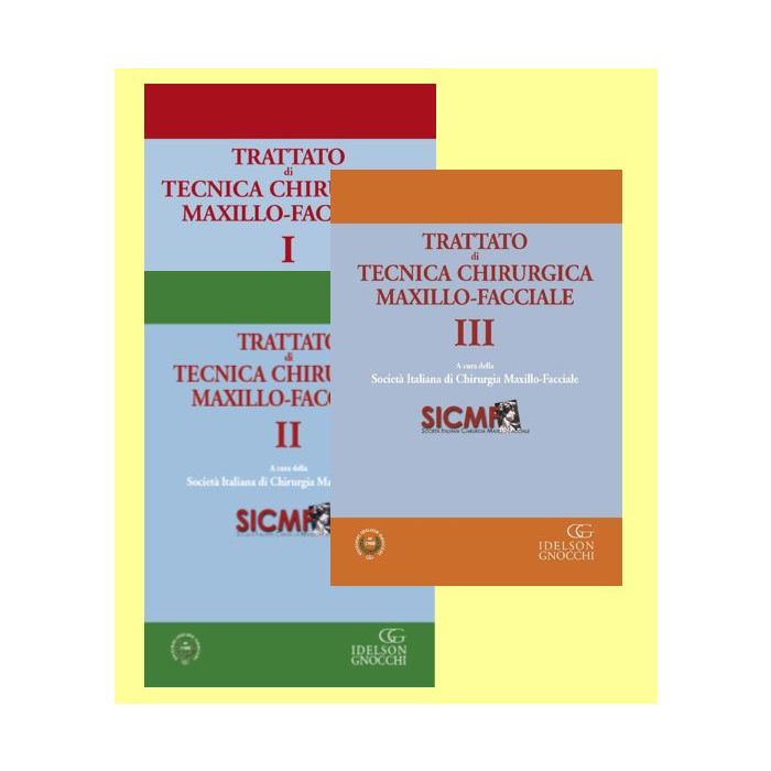 SICMF Trattato di Tecnica Chirurgica Maxillo-Facciale 3 volumi Idelson gnocchi SICMF Trattato di Tecnica Chirurgica Maxillo-Facciale 3 volumi Idelson gnocchi