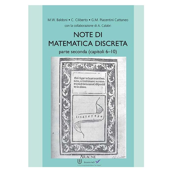 Note Di Matematica Discreta Capitoli 6-12 -  - Aracne - 9788879994576