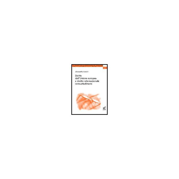 Diritto Dell'unione Europea E Diritto Internazionale Consuetudinario - Gianelli Alessandra - Aracne - 9788879995795