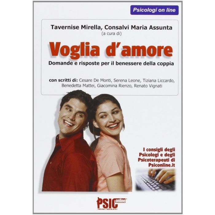 Voglia d'amore domande e risposte per il benessere della coppia tavernise consalvi psiconline Voglia d'amore domande e risposte per il benessere della coppia tavernise consalvi psiconline