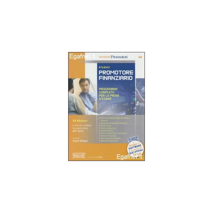 Nuovo Promotore Finanziario. Programma Completo Per La Prova D'esame. Con  Software Di Simulazione - Battaglia A.  - Simone - 9788891402332