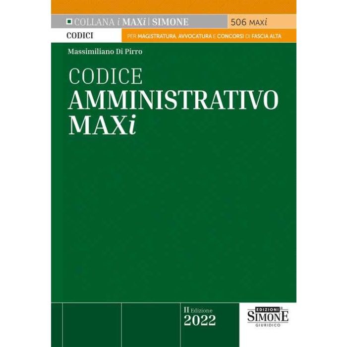 codice amministrativo maxi 2022 simone max di pirro