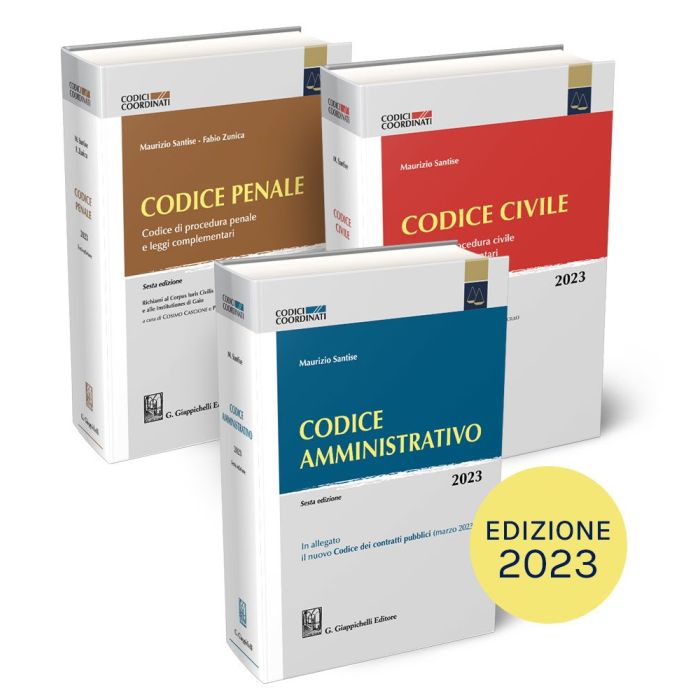 Santise Kit. Concorso magistratura 2023 Codice Civile e Procedura Civile e leggi complementari Codice Penale Codice Amministrativo Giappichelli Santise Kit. Concorso magistratura 2023 Codice Civile e Procedura Civile e leggi complementari Codice Penale Codice Amministrativo Giappichelli