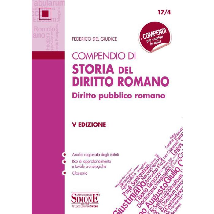 Compendio di storia del diritto romano pubblico 2020 simone edizioni