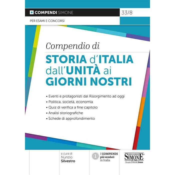 Compendio di storia d'italia dall'unità ai giorni nostri simone edizioni 2022