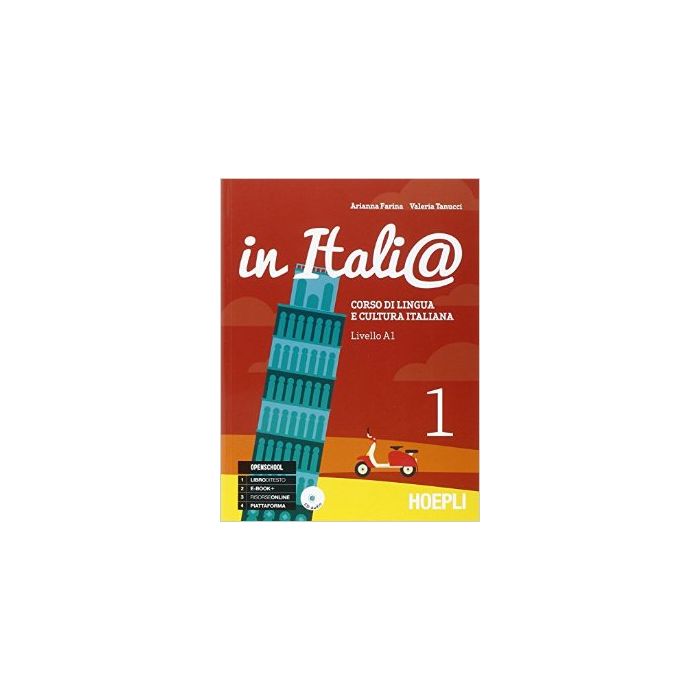 In Italia@ è un corso di lingua e cultura italiana agile e completo, rivolto a stranieri sia giovani sia adulti. I due volumi in cui è articolato coprono le competenze relative rispettivamente ai livelli A1 e A2 del Quadro Comune Europeo di Riferimento pe