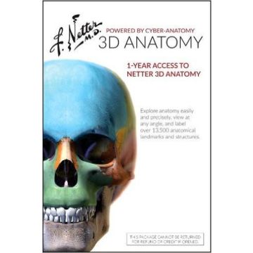Netter 3D Anatomy (Retail Access Card) - 1-yr Online Individual Access to www.Netter3Danatomy.com    [Cyber-Anatomy - Elsevier Science]