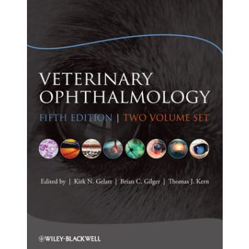 Veterinary Ophthalmology: Two Volume Set, 5ed.  Gelatt Kirk N.; Gilger Brian C.; Kern Thomas J.  Wiley - Blackwell  9780470960400